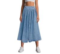 Rock Damen Sommerrock Leicht Und Luftig Plissee Hose Midi Faltenrock Maxirock Jeansrock Knielang Lang Röcke Sommer Tüllrock Outfits Trachtenrock Plisseerock Skort Hosenrock Kurz Jeans