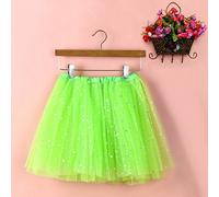 rock damen,Tüllrock Damen Erwachsene Party Unterrock Petticoat Elegant Netzstoff Faltenrock Elastische Karneval Mesh Rock Schwarz Abschlussball Midirock Ballettrock Grün One Size