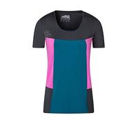 Rock Experience Damen Drum T-Shirt, 1323 Ebony+0834 Super Pink+1484 Moroccan Blue, S EU