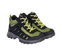 ROCK EXPERIENCE REJF00141 RAINBOW KIDS Hiking shoe Unisex 0208 CAVIAR + 1766 LIME GREEN EU 28