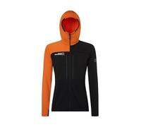 Rock Experience REMC02671-C924 Teller Hoodie Man Fleece Sweatshirt Herren 0208 Caviar+0615 Persimmon ORANGE L