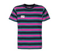 Rock Experience REMT02081 FETTUCCINI SS T-Shirt Men's Stripe 0208+1523+0840 XS