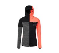 Rock Experience REWC02301-W977 Kobra Hoodie FZ Woman Fleece Sweatshirt Damen 0208 Caviar+2151 Fiery Coral+O014 Grey Melange S