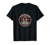 Rock Forever Live Loud Gitarrenspieler-Design im Vintage-Stil T-Shirt