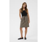 Midirock KAFFE "Rock KAelyah", Damen, Gr. 34, beige (beige, schwarz petit houndstoot), Obermaterial: 69% Polyester PES. 29% Viskose CV. 2% Elasthan EL., Röcke (96247068-34) beige, schwarz petit hounds
