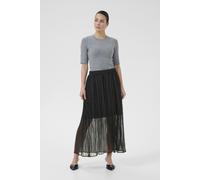 Midirock KAFFE "Rock KApery", Damen, Gr. 42, schwarz (schwarz deep), Obermaterial: 100% Polyester PES., Röcke (16795901-42) schwarz deep