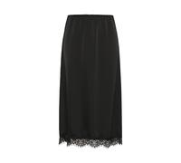Midirock KAFFE "Rock KAthilde", Damen, Gr. 42, schwarz (schwarz deep cc.), Obermaterial: 100% Polyester PES., Röcke (61532111-42) schwarz deep cc.