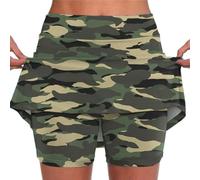 Rock Mit Hose Drunter Hosenrock Tennisrock Damen Mit Hose Leggings 2 In 1 Shorts Fitness Sport Golfrock Laufrock Leggings Mit Rock Damen Weiß