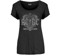 Rock Off AC/DC Ladies T-Shirt: Black Ice (size S)