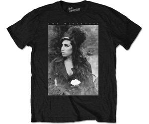 Rock Off Amy Winehouse Unisex T-Shirt Flower Portrait (size L)