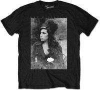 Rock Off Amy Winehouse Unisex T-Shirt Flower Portrait (size M)