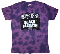 Rock Off Black Sabbath Unisex T-Shirt Purple Band & Logo - Wash Collection (size S)