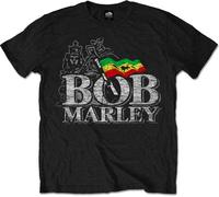 Rock Off Bob Marley Unisex T-Shirt Distressed Logo (size S)