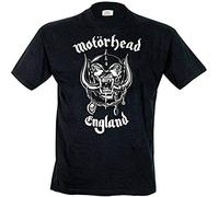 Rocks-off Herren Motorhead England T-Shirt, Schwarz, S