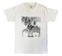Rocks Off T-Shirt The Beatles Revolver Album Cover Herren Regular Fit Weiß Größe Large
