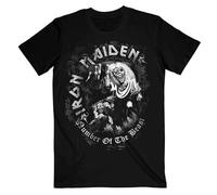 Rock Off Iron Maiden Herren NOTB Grey Tone Kurzarm-T-Shirt, Schwarz, Größe L
