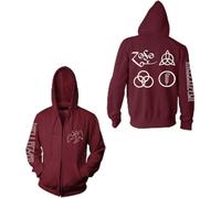 Rock Off Led Zeppelin Symbols offiziell Männer Kapuzenpullover (Large)