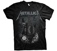 Rock Off Metallica Unisex T-Shirt Hammett Ouija Guitar Hammett Ouija Guitar (size M)