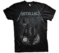 Rock Off Metallica Unisex T-Shirt Hammett Ouija Guitar Hammett Ouija Guitar (size XXL)
