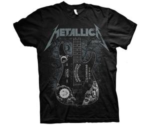 Rock Off Metallica Unisex T-Shirt Hammett Ouija Guitar Hammett Ouija Guitar (size XXL)