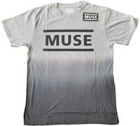 MUSE T Shirt Band Logo Nue offiziell Unisex Dip Dye Weiß XXL