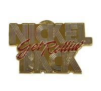 Rock Off - Nickelback Get Rollin' Logo Pin Badge, Gold, Anstecknadel