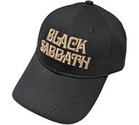 Rock Off officially licensed products Black sabbath Baseball Cap Text Band Logo Nue offiziell Schwarz One Size