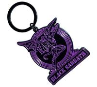 Rock Off officially licensed products Black sabbath Purple Text Logo And Daemon Schlüsselring Keychain One Size