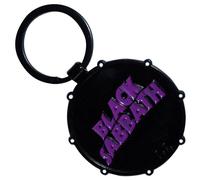 Rock Off officially licensed products Black sabbath Wavy Logo And Daemon Drum Double Sided Schlüsselring Keychain One Size
