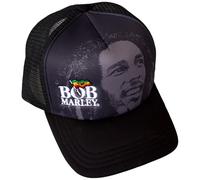 Rock Off officially licensed products Bob Marley Logo and Face Trucker Baseball Cap One Size