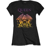 Rock Off Officially Licensed Products Damen Queen Gradient Crest T-Shirt (1er Pack)