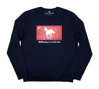 Rock Off officially licensed products Deftones Star and Pony Band Logo Sweatshirt S