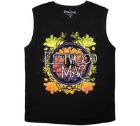 Rock Off officially licensed products Fleetwood Mac Circle Floral Logo Tank Top S
