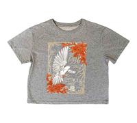 Fleetwood Mac Crop Top T Shirt Dove Band Logo Nue offiziell Damen Grau XL