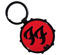 Rock Off officially licensed products Foo Fighters FF Logo Drum Double Sided Schlüsselring Keychain One Size