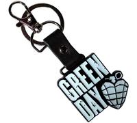 Rock Off officially licensed products Green Day Stacked Band Logo And Grenade Keychain One Size