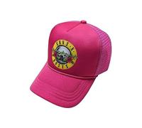 Rock Off officially licensed products Guns N' Roses Baseball Cap Classic Band Logo Nue offiziell Rosa Trucker One Size