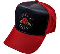 Rock Off officially licensed products Guns N' Roses Baseball Cap Rose Band Logo Nue offiziell Rot & Schwarz One Size