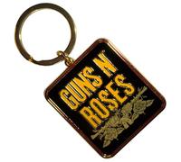 Rock Off officially licensed products Guns N' Roses Stacked Logo Schwarz Schlüsselring Keychain One Size