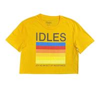 Rock Off officially licensed products Idles Band Logo Crop Top M