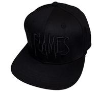 Rock Off officially licensed products In Flames Schwarz Logo Snapback Baseball Cap One Size