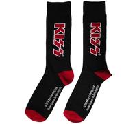 Rock Off officially licensed products KISS Rot Band Logo Ankle Socken One Size