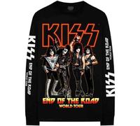 Kiss T-Shirt End Of The Road Tour – Bandlogo – Offiziell – Unisex Schwarz Langarm L