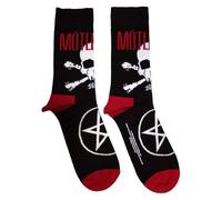 Rock Off officially licensed products Motley Crue Skull And Crossbones Ankle Socken UK Size 7-11