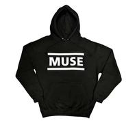 Muse - White Logo - Hoodie - Schwarz - M - 80% Baumwolle, 20% Polyester Schwarz M