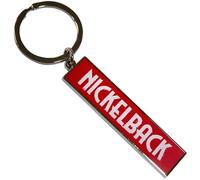 Rock Off officially licensed products Nickelback Weiß Band Logo Schlüsselring Keychain One Size