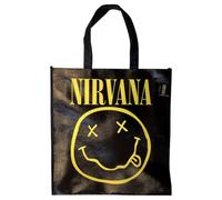 Rock Off officially licensed products Nirvana Gelb Grunge Face Eco Einkaufstasche One Size
