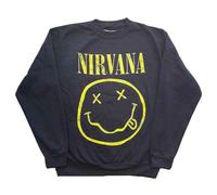 Rock Off officially licensed products Nirvana Gelb Grunge Face Sweatshirt S