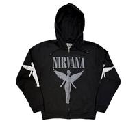 Rock Off officially licensed products Nirvana In Utero Mono Zipped Kapuzenpullover XL