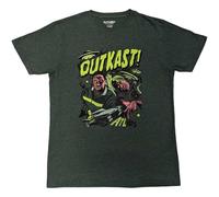 Rock Off officially licensed products Outkast Atliens Band Logo T-Shirt, grün, XL